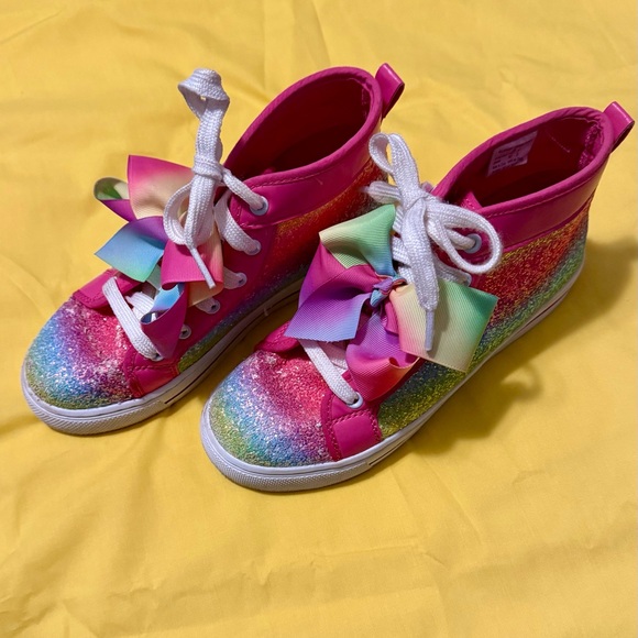 Jojo Siwa Kids High-Top Sneakers Size 4 - Picture 1 of 5